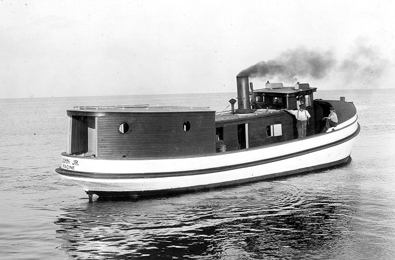 Image of JOHN JR. in lake