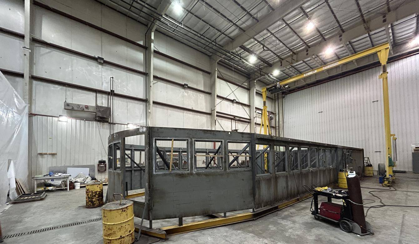 View of LENA in construction