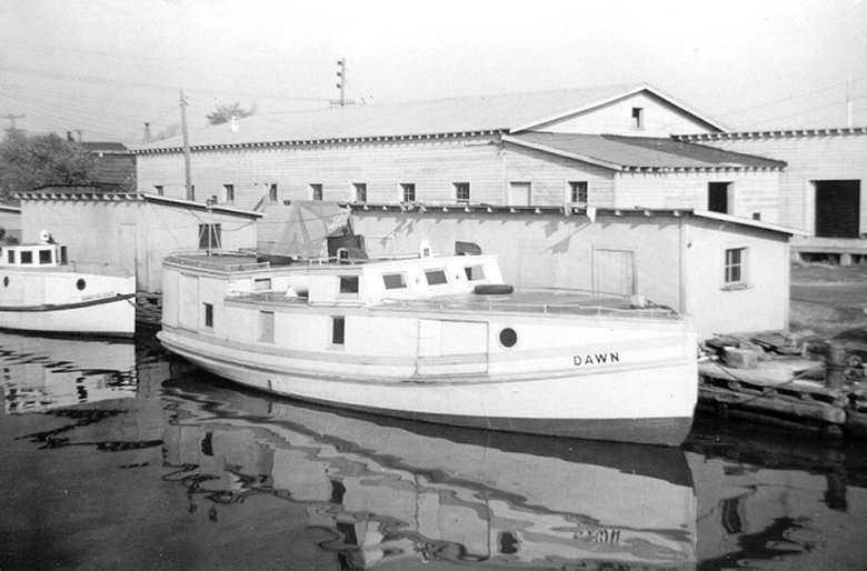 View of DOUGHBOY in river