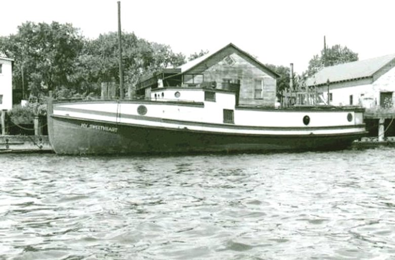 View of MY SWEETHEART in river