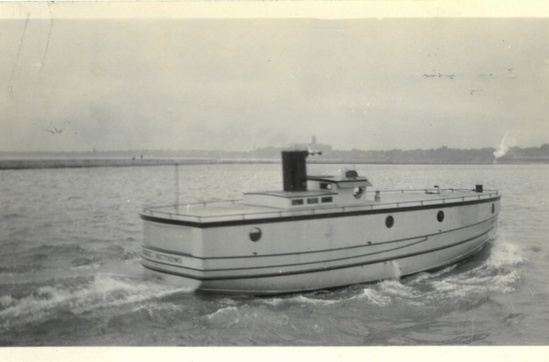 View of MARGARET MATHEWS in river