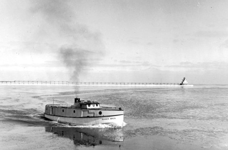 View of JENSEN BROTHERS in river