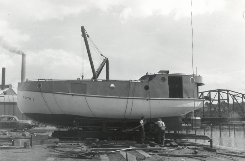 View of FAITH II under construction