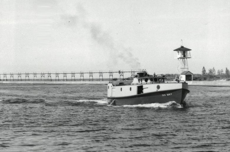 View of IVA MAY in river