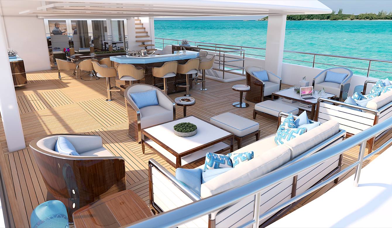 View of exterior lounging area