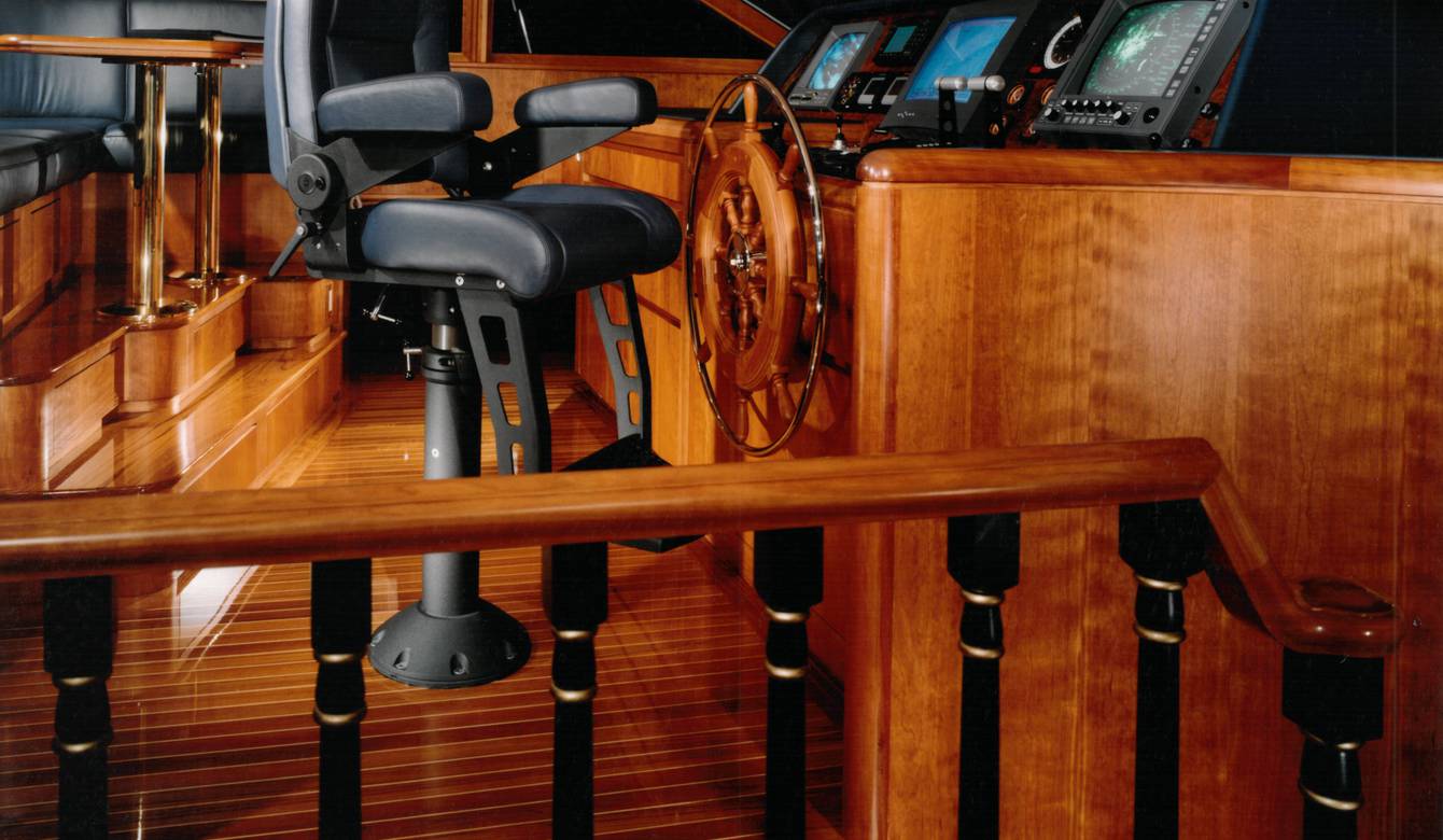 Captain's area on Lady Grace Marie