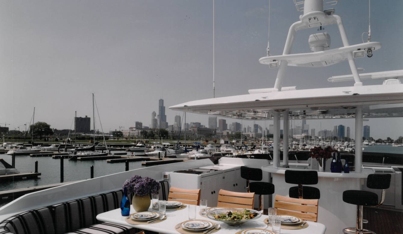 View of top deck on Simaron